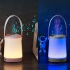 LED Night Lights |   Wholesale Portable Night Lamp Colorful Gradient Light Bluetooth-compatible Music Fm Radio Aux3.5 Audio Link Speaker pink LED Lighting LED Night Lights