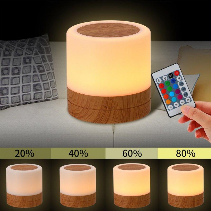 LED Night Lights |   Wholesale Portable Night Light Adjustable Brightness Usb Rechargeabl Eye Protection Table Lamp Bedside Lamps RGB LED Lighting LED Night Lights