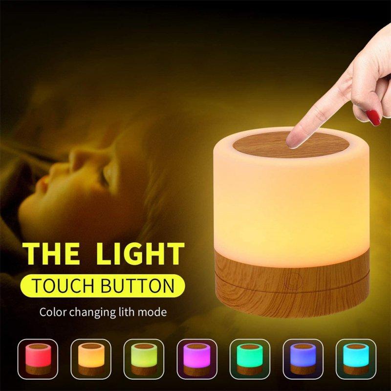 LED Night Lights |   Wholesale Portable Night Light Adjustable Brightness Usb Rechargeabl Eye Protection Table Lamp Bedside Lamps RGB LED Lighting LED Night Lights