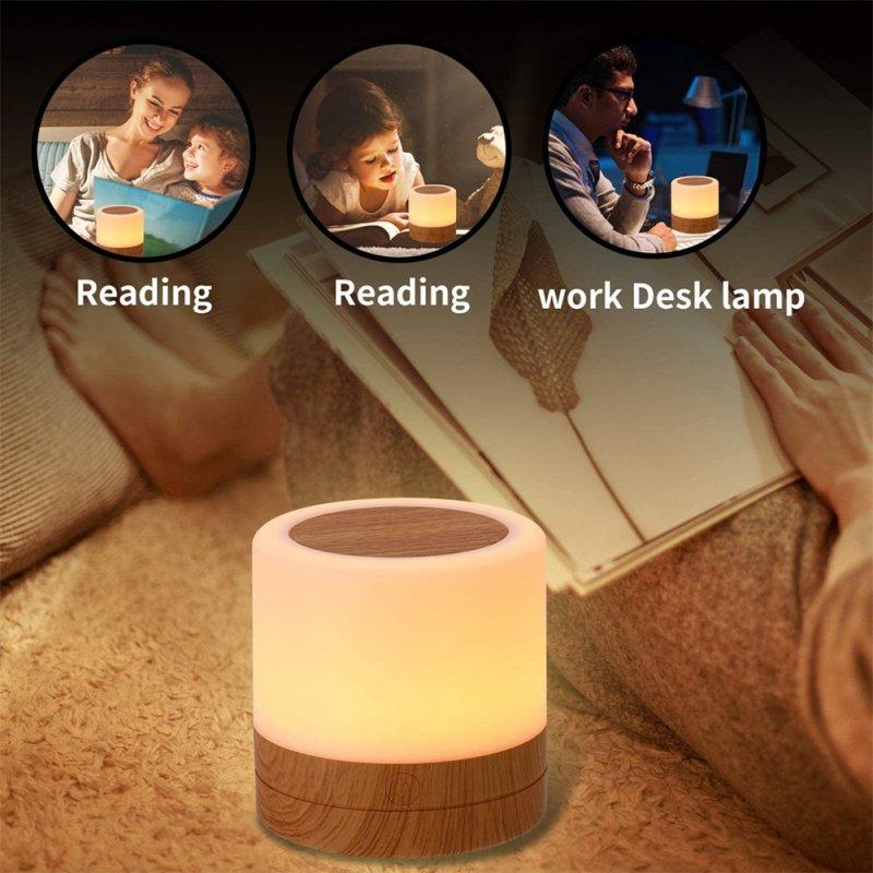 LED Night Lights |   Wholesale Portable Night Light Adjustable Brightness Usb Rechargeabl Eye Protection Table Lamp Bedside Lamps RGB LED Lighting LED Night Lights