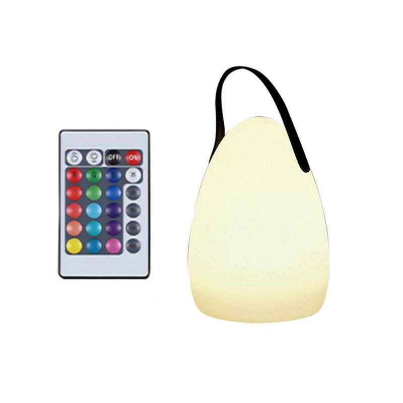 LED Night Lights |   Wholesale Portable Table Lamp With Remote Control Bedside Lamp Waterproof Dimmable Desk Lamp USB Charging LED Table Lamp For Home Garden Egg shaped hand lamp LED Lighting Egg shaped hand lamp