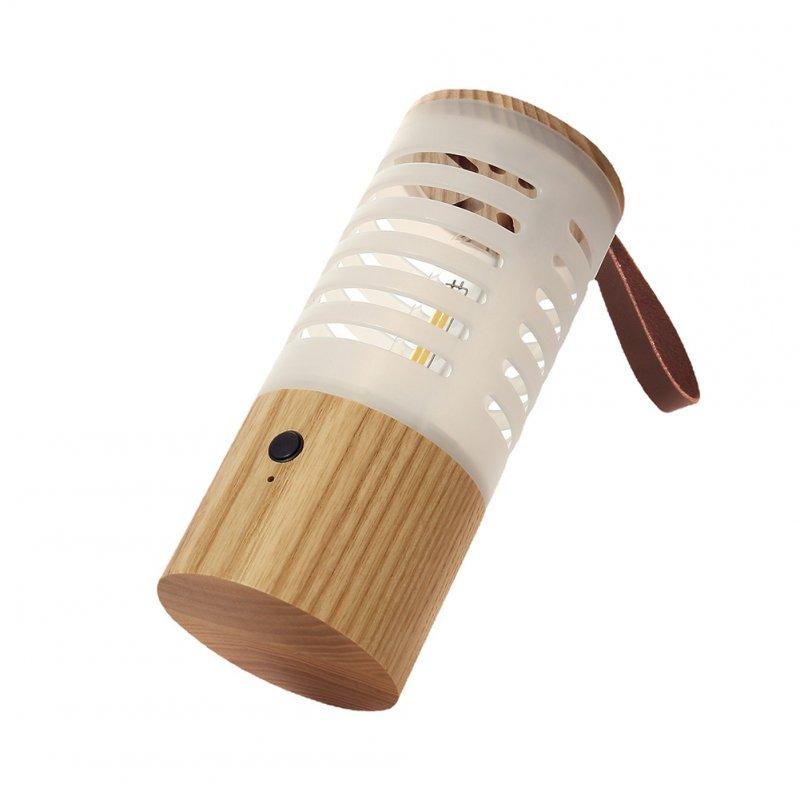 LED Night Lights |   Wholesale Portable Wooden Night Light Led Stepless Dimming Usb Rechargeable Atmosphere Lamp for Outdoor Camping Hiking LED Lighting As shown