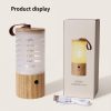 LED Night Lights |   Wholesale Portable Wooden Night Light Led Stepless Dimming Usb Rechargeable Atmosphere Lamp for Outdoor Camping Hiking LED Lighting As shown