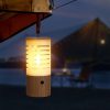 LED Night Lights |   Wholesale Portable Wooden Night Light Led Stepless Dimming Usb Rechargeable Atmosphere Lamp for Outdoor Camping Hiking LED Lighting As shown