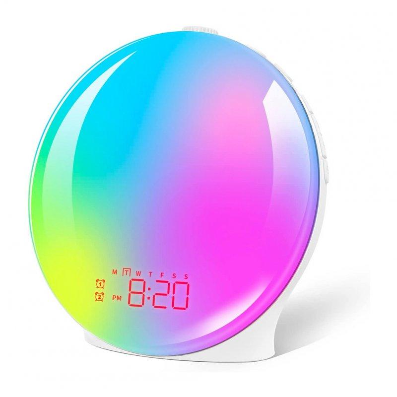 LED Night Lights |   Wholesale Sun Up Alarm Clock, Sun Up Light LED Lamp, Sun Up and Sunset Sound Simulation, Snooze, Dual Alarms White US Plug LED Lighting LED Night Lights