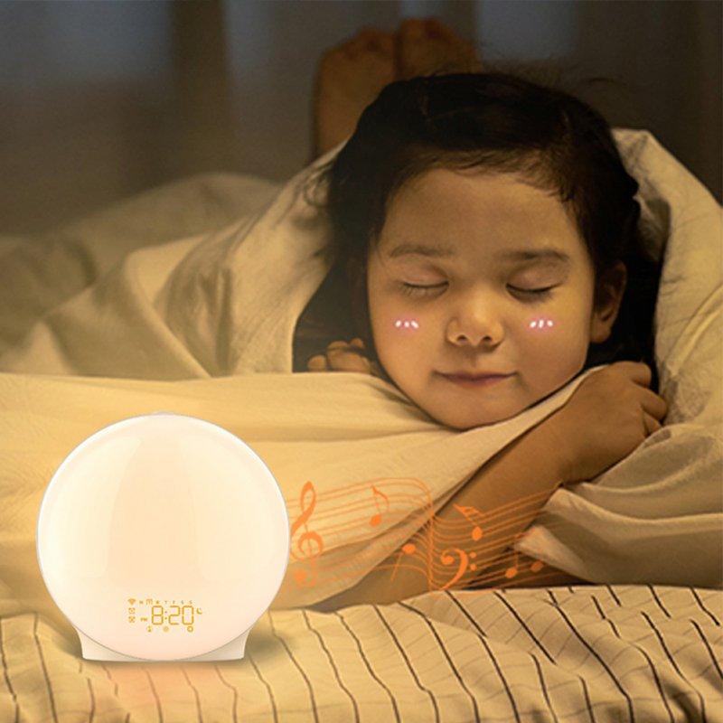 LED Night Lights |   Wholesale Sun Up Alarm Clock, Sun Up Light LED Lamp, Sun Up and Sunset Sound Simulation, Snooze, Dual Alarms White US Plug LED Lighting LED Night Lights