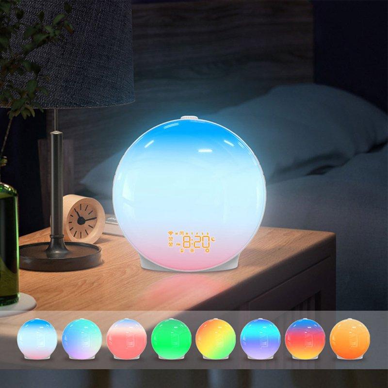 LED Night Lights |   Wholesale Sun Up Alarm Clock, Sun Up Light LED Lamp, Sun Up and Sunset Sound Simulation, Snooze, Dual Alarms White US Plug LED Lighting LED Night Lights