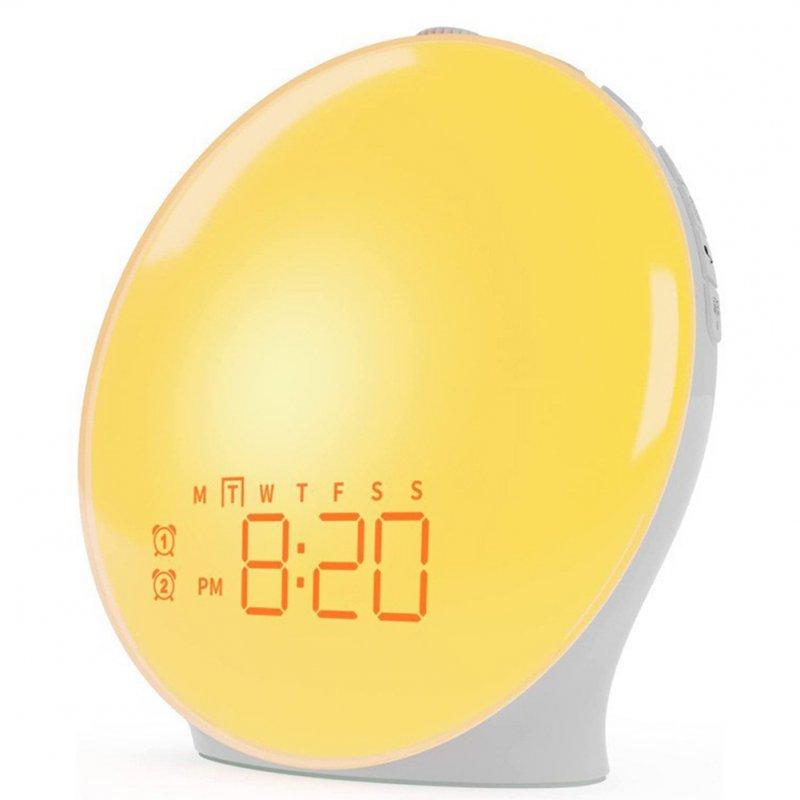 LED Night Lights |   Wholesale Sun Up Alarm Clock, Sun Up Light LED Lamp, Sun Up and Sunset Sound Simulation, Snooze, Dual Alarms White US Plug LED Lighting LED Night Lights