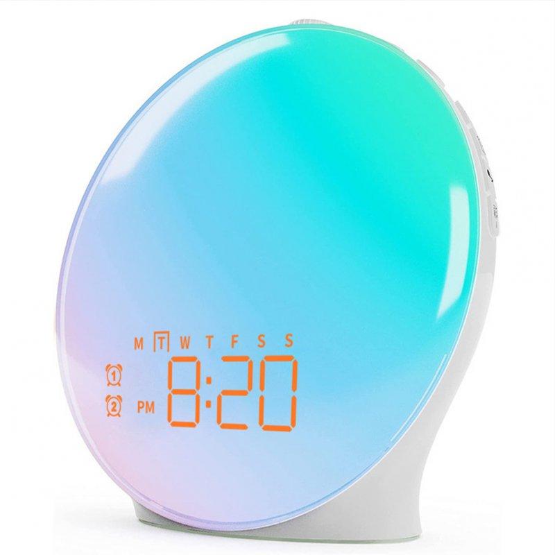 LED Night Lights |   Wholesale Sun Up Alarm Clock, Sun Up Light LED Lamp, Sun Up and Sunset Sound Simulation, Snooze, Dual Alarms White US Plug LED Lighting LED Night Lights