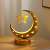 LED Night Lights |   Wholesale Table Lamp Crescent Moon Lamp With 2000LM Iron Frame And Resin Ball On/Off Switch Built-in LED Beads Ramadan Desk Lamp For Living Room Bedroom Office moon star model LED Lighting LED Night Lights