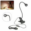 LED Night Lights |   Wholesale Usb Flexible Led  Reading  Light Metal Clip Design Usb Powered Beside Bed Desk Table Lamp black LED Lighting Black