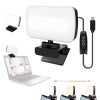 LED Night Lights |   Wholesale Video Conference Fill Light Adjustable Portable Photography Lamp Notebook Online Live Light black LED Lighting Black