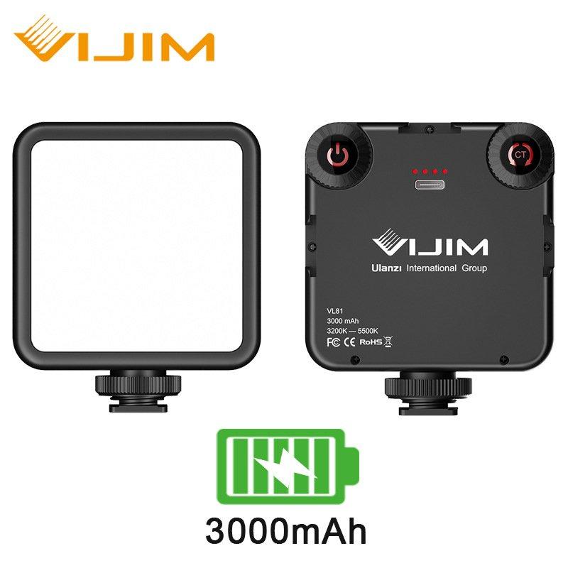 LED Night Lights |   Wholesale Vl81 3200k-5600k 850lm 6.5w Led Video Light With Cold Shoe Mini Vlog Fill Light 3000mah Battery Fill Light as picture show LED Lighting As picture show