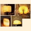 LED Night Lights |   Wholesale Wooden Book Light USB Rechargeable 3 Colors Novelty Folding Book Light Magnetic Design Table Lamp Kids Family Girlfriend Gifts black LED Lighting Black