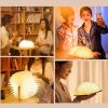 LED Night Lights |   Wholesale Wooden Book Light USB Rechargeable 3 Colors Novelty Folding Book Light Magnetic Design Table Lamp Kids Family Girlfriend Gifts black LED Lighting Black