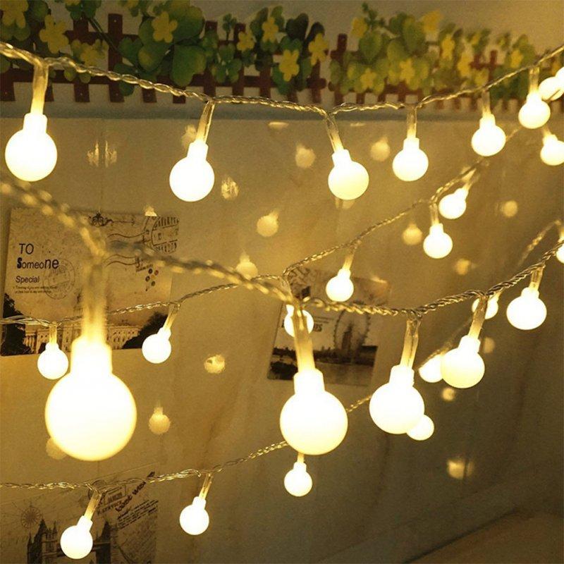 LED Strip Lights |   Wholesale 220V 10M 100LED Pretty Ball Bulb String Lights Garden Home Party Bar Festival Decoration Warm White LED Lighting LED Strip Lights