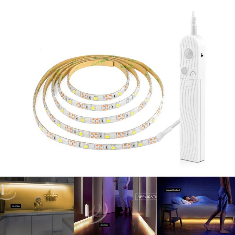 LED Strip Lights |   Wholesale 2M Motion Sensor LED String Light for Cabinet Stairs Hallway Under Bed Lighting Warm white light LED Lighting LED Strip Lights