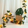 LED Strip Lights |   Wholesale 30 LED Battery Powered Sunflower String Lights for Wedding Party Decoration Simulation Sunflower Light String Warm White Home Decor Warm White LED Lighting LED Strip Lights