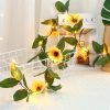 LED Strip Lights |   Wholesale 30 LED Battery Powered Sunflower String Lights for Wedding Party Decoration Simulation Sunflower Light String Warm White Home Decor Warm White LED Lighting LED Strip Lights