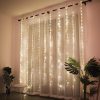 LED Strip Lights |   Wholesale 3*1 Meters Curtain Lights 8 mode USB Remote Control Copper Wire Decorative Curtain Lights Fairy Lights LED Lights String Warm White LED Lighting LED Strip Lights