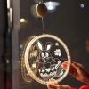 LED Strip Lights |   Wholesale 4.5v Led Round Window Hanging Lamp 7lm Rabbit Easter Eggs Lantern With Suction Cup For Easter Decor Easter egg 16cm LED Lighting Easter egg 16cm