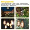 LED Strip Lights |   Wholesale 5m Solar 20 Led String Lights 8 Modes Outdoor Ip43 Waterproof Edison Light Bulb Garden Decor Lamp 8 Mode Solar 20 Lights LED Lighting 8 Mode Solar 20 Lights