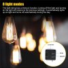 LED Strip Lights |   Wholesale 5m Solar 20 Led String Lights 8 Modes Outdoor Ip43 Waterproof Edison Light Bulb Garden Decor Lamp 8 Mode Solar 20 Lights LED Lighting 8 Mode Solar 20 Lights