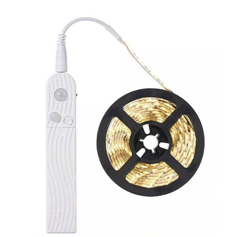 LED Strip Lights |   Wholesale 5V Led Strip Lights Tape Lights With Motion Sensor For TV Backlights Bedroom Living Room Party Holiday Decoration warm light 2m not waterproof LED Lighting LED Strip Lights