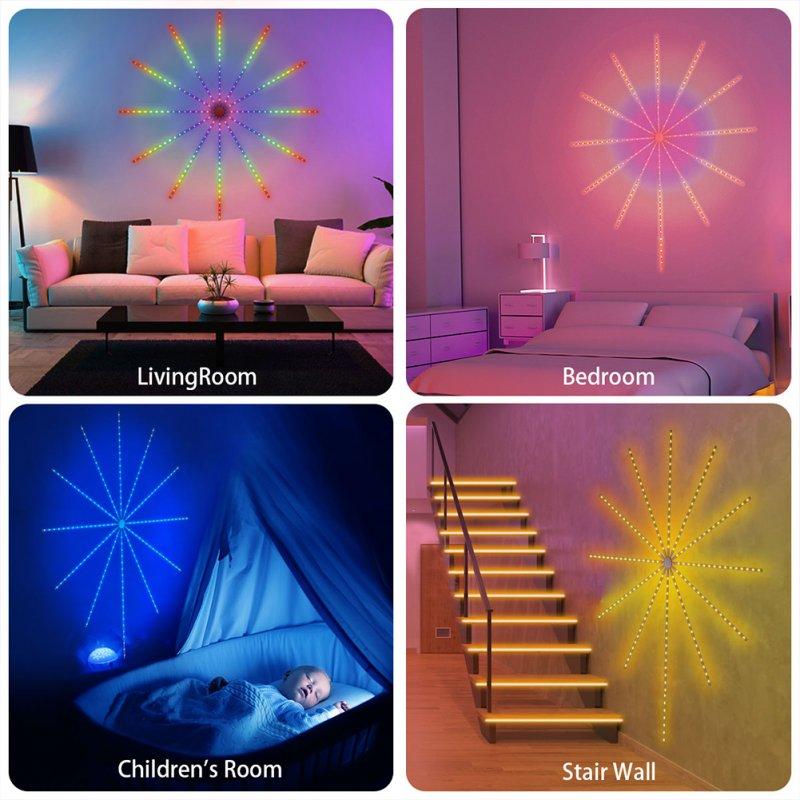 LED Strip Lights |   Wholesale Intelligent Symphony RGB Firework-Lamp 3 Control Methods Bluetooth-compatible Led Strip Lights For Indoor Holiday Decorations LED Lighting LED Strip Lights