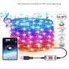 LED Strip Lights |   Wholesale Led String Lights Bluetooth-compatible Wedding Party Curtain Fairy Light 5 meters 50 lights LED Lighting 5 meters 50 lights