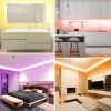 LED Strip Lights |   Wholesale LUNSY IP65 Waterproof LED Strip Lights Kit, 65.5ft(20M) 5050 SMD RGB Flexible LED Tape Lights with 44Key Wireless RF Remote Controller for Under Cabinet Lighting Bedroom, Living Room, etc LED Lighting LED Strip Lights