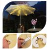 LED Strip Lights |   Wholesale Patio Umbrella String Lights With Remote Control, 3.9Ft 104 LEDs, Battery Operated, Waterproof Wireless Lighting For Outdoor Backyard Garden Umbrella Decor Warm White LED Lighting LED Strip Lights