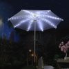 LED Strip Lights |   Wholesale Patio Umbrella String Lights With Remote Control, 3.9Ft 104 LEDs, Battery Operated, Waterproof Wireless Lighting For Outdoor Backyard Garden Umbrella Decor Warm White LED Lighting LED Strip Lights