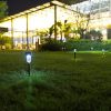 Outdoor Lighting |   Wholesale 10pcs LED Solar Lawn Lights With 2v11mAh Solar Panel IP55 Waterproof Easy Assembly Outdoor Garden Decorative Landscape Lamp (4.5 x 4.5 x 29.5cm) white light LED Lighting Outdoor Lighting