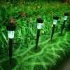 Outdoor Lighting |   Wholesale 10pcs LED Solar Lawn Lights With 2v11mAh Solar Panel IP55 Waterproof Easy Assembly Outdoor Garden Decorative Landscape Lamp (4.5 x 4.5 x 29.5cm) white light LED Lighting Outdoor Lighting