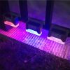 Outdoor Lighting |   Wholesale 4PCS LED RGB 7Colors Change Solar Outdoor Waterproof Wall Light for Garden Yard Fence RGB LED Lighting Outdoor Lighting