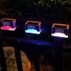 Outdoor Lighting |   Wholesale 4PCS LED RGB 7Colors Change Solar Outdoor Waterproof Wall Light for Garden Yard Fence RGB LED Lighting Outdoor Lighting