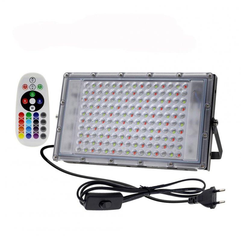 Outdoor Lighting |   Wholesale Led Floodlight With Remote Control Outdoor Colorful Rgb Flood Light Spotlight Landscape Lighting Lamp ( Eu Plug ) LED Lighting 150W