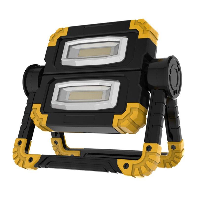 Outdoor Lighting |   Wholesale Led Work Light Portable Rechargeable 360 Degree Rotating Battery Powered Flood Lamps for Camping Car Repairing Yellow LED Lighting Outdoor Lighting