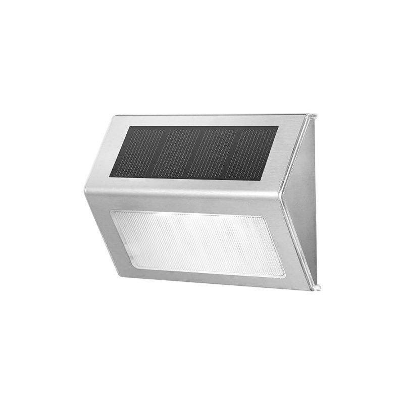 Outdoor Lighting |   Wholesale Solar Lamp With Solar Panel Ip65 Waterproof Steps Stair Lights For Yard Patio Garden Pathway Porch Decor white light LED Lighting Outdoor Lighting