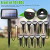 Outdoor Lighting |   Wholesale Solar Spot Lights 20LM 10 LEDs Outdoor IP65 Waterproof Solar Landscape Spotlights For Walkway Yard Pathway Garden Solar Lawn Light LED Lighting Outdoor Lighting