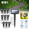 Outdoor Lighting |   Wholesale Solar Spot Lights 20LM 10 LEDs Outdoor IP65 Waterproof Solar Landscape Spotlights For Walkway Yard Pathway Garden Solar Lawn Light LED Lighting Outdoor Lighting