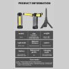 Outdoor Lighting |   Wholesale XHP50 LED Work Light With Stand Multi-functional Strong Light COB Digital Display Magnetic Work Light LED Lighting As shown