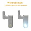 Smart Lighting |   Wholesale 10pcs Cabinet Closet Hinge  Led  Sensor  Light For Wardrobe Cupboard Kitchen Door Closet White light-without battery-gray shell LED Lighting Smart Lighting