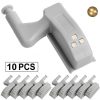 Smart Lighting |   Wholesale 10pcs Cabinet Closet Hinge  Led  Sensor  Light For Wardrobe Cupboard Kitchen Door Closet White light-without battery-gray shell LED Lighting Smart Lighting