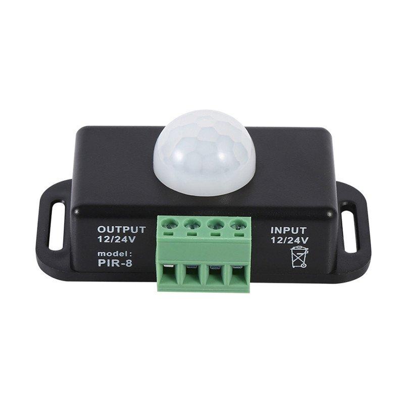 Smart Lighting |   Wholesale 12V/24V Human Body Motion Sensor Switch Controller for LED Light Strip LED Lighting Black