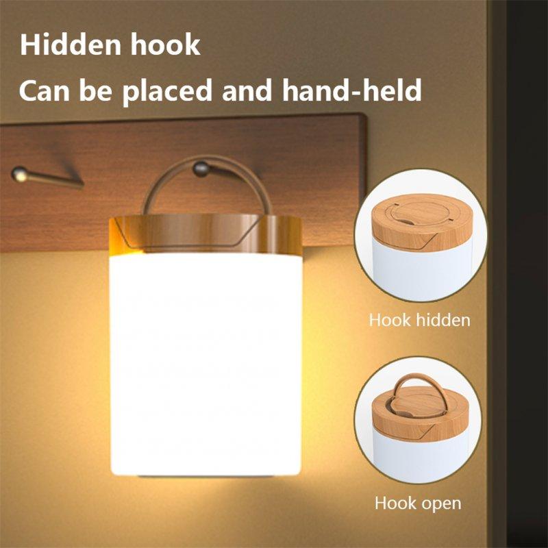 Smart Lighting |   Wholesale Led Bedside Touch Sensor Nursery  Light Usb Rechargeable Baby Breastfeeding Multifunctional Lamp Dimmable Warm Night Light Soft Eye Care Wood grain LED Lighting Smart Lighting