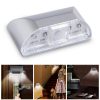 Smart Lighting |   Wholesale Led Door Lock Light 60 Degrees Infrared Human Body Sensor Night Lamp For Stairs Warehouse Wardrobe silver LED Lighting Silver