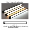 Smart Lighting |   Wholesale Led Light Strip Under Cabinet Lights With Rechargeable Battery 3 Switch Mode 3 Lighting Modes Cabinet Lighting For Bedroom Kitchen Wardrobe Black 30CM LED Lighting Smart Lighting