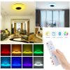 Smart Lighting |   Wholesale Music RGB Led  Ceiling  Light Multiple Working Modes Bluetooth-compatible Speaker Dimmable Intelligent Remote Control Lamp 26cm LED Lighting 26cm